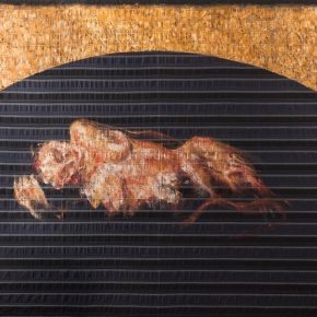 La Caverna di Orfeo_2015_acrilico su stoffa_136x159cm.jpg