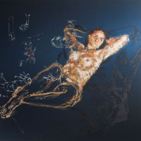 Maya Desnuda_2015_acrilico su stoffa_150x160cm.jpg