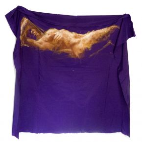 Sospensione_Viola__2016_acrilico su stoffa_140x157cm.jpg